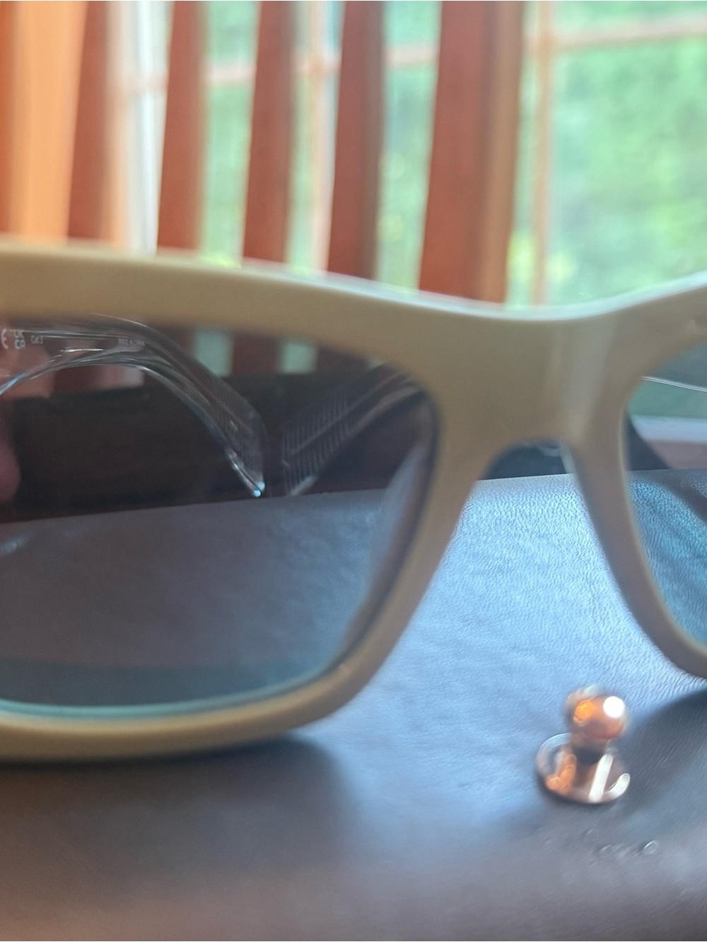 Designer rag & bone Matte Teal Rectangular Sunglasses - Picture 2 of 4